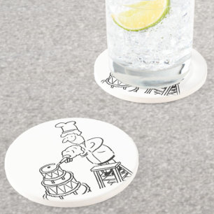 Dekmaker Decoratieve reukzak Zandsteen Onderzetter