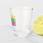 Deknetten en Bourbon Funny Mardi Gras Gift Shot Glas (Rechts)