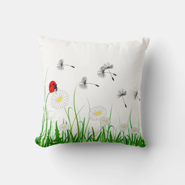 Dekokissen "FRÜHLINGSWIESE" Kussen (Voorkant)