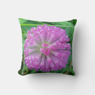 Dekokissen Kleeblüte in roze Kussen