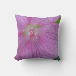 Dekokissen rosa Blütenzentrum mit Blütenstempel Kussen