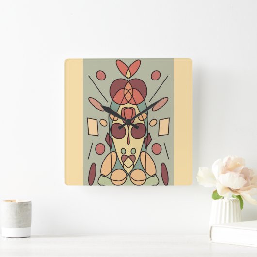 Dekokissen Vierkante Klok (Huis)