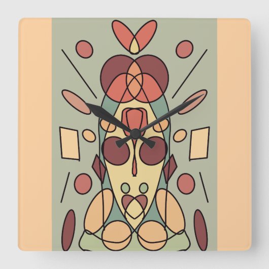 Dekokissen Vierkante Klok (Voorkant)