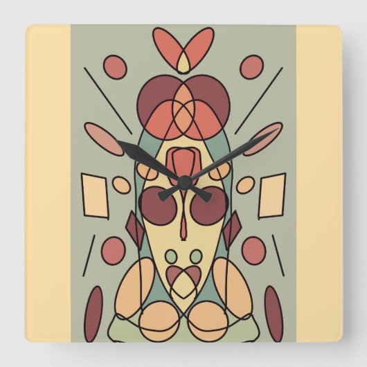 Dekokissen Vierkante Klok (Voorkant)