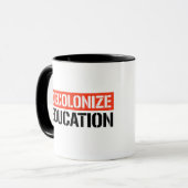 Dekoloniseer Onderwijs Mok (Voorkant links)