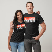 Dekoloniseren Onderwijs Rechthoekige Sticker T-shirt (Unisex)