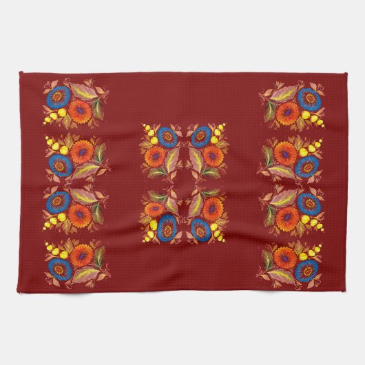 Dekorative Astern Theedoek (Horizontaal)