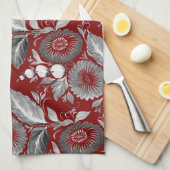 Dekorative Blumen Theedoek (Quarter Fold)