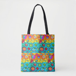 Dekorative Muscheln und Steine Tote Bag