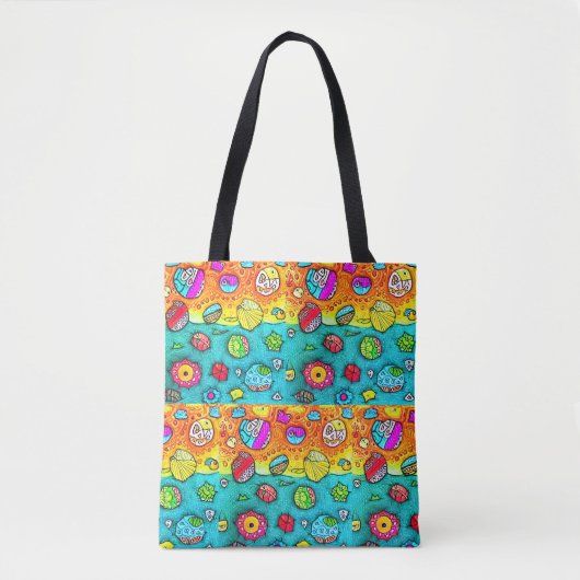 Dekorative Muscheln und Steine Tote Bag (Voorkant)