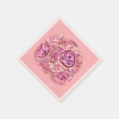 Dekorative Rosen und Spitzen Servet (Hoek)
