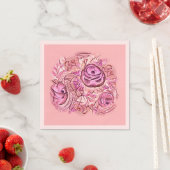Dekorative Rosen und Spitzen Servet (Insitu)