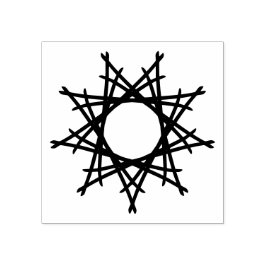 Dekorativer Stern Rubberstempel