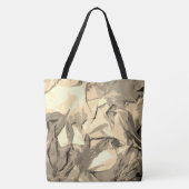 Dekoratives Bild in beige Farben Tote Bag (Achterkant)