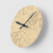 Dekoratives Muster auf beigem Hintergrund Ronde Klok (Hoek)