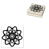 Dekoratives Muster in Rund in Mandala Variation  Rubberstempel (Gestempeld)