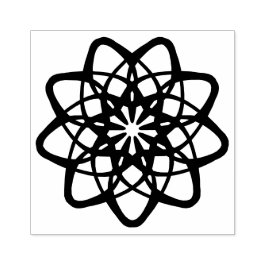 Dekoratives Muster in Rund in Mandala Variation  Rubberstempel