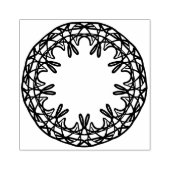 Dekoratives Muster in Rund in Mandala Variation Rubberstempel (Afrduk)