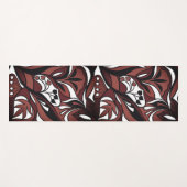 Dekoratives Muster in Schokoladenfarbe Yogamat (Voorkant (horizontaal))