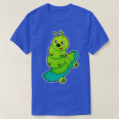 Deksel als schaater met skateboard t-shirt (Design voorkant)