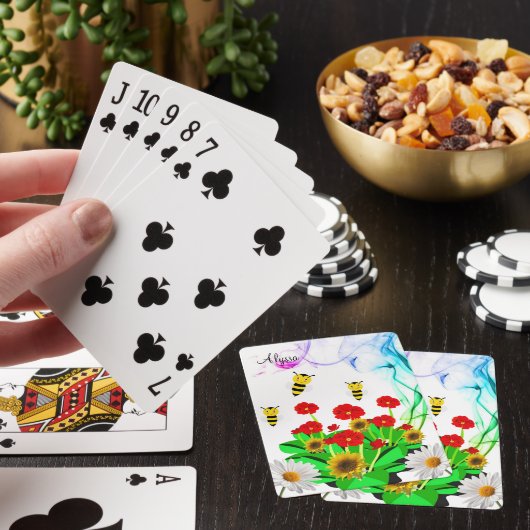 Deksel Bloedbloem Pokerkaarten (Insitu)