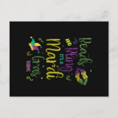 Deksel en Bling het is een Mardi Gras Thing Carniv Briefkaart (Voorkant)