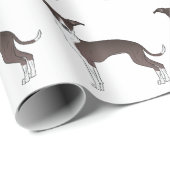 Deksel en wit Italiaans grijswindflesje Cadeaupapier (Rol Hoek)