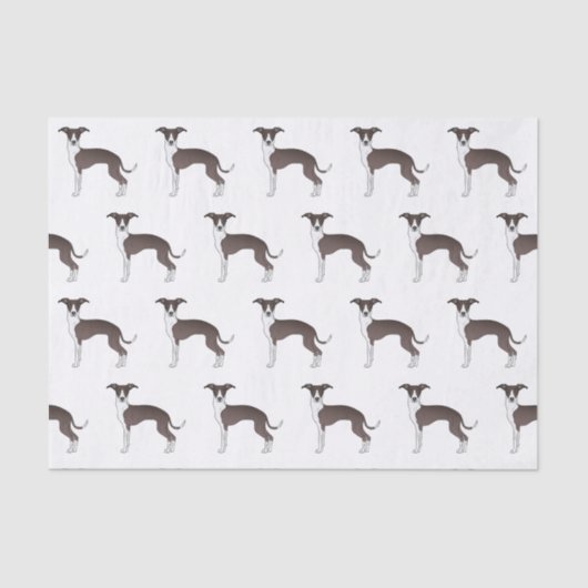 Deksel en wit Italiaans grijswindflesje Tissuepapier (Voorkant)