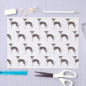 Deksel en wit Italiaans grijswindflesje Tissuepapier (Craft)