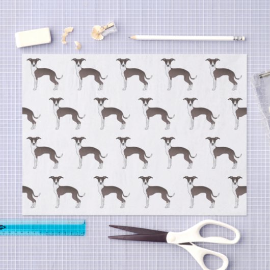 Deksel en wit Italiaans grijswindflesje Tissuepapier (Craft)