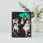 Deksel met Faun en Ballerina Briefkaart (Staand voorkant)