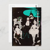 Deksel met Faun en Ballerina Briefkaart (Voorkant / Achterkant)