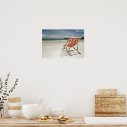 Deksel op het witte zand van de Samui-buis Poster (Keuken)