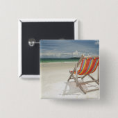 Deksel op het witte zand van de Samui-buis Vierkante Button 5,1 Cm (Voorkant /achterkant)