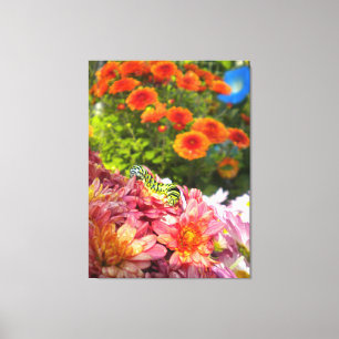 Deksel op Mums Wrapped Canvas Afdruk