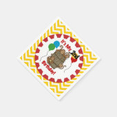 Deksel van apen 2e verjaardag Papier Napkins Servetten (Hoek)