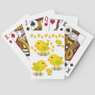 Deksel van de vogelafspeelkaart pokerkaarten