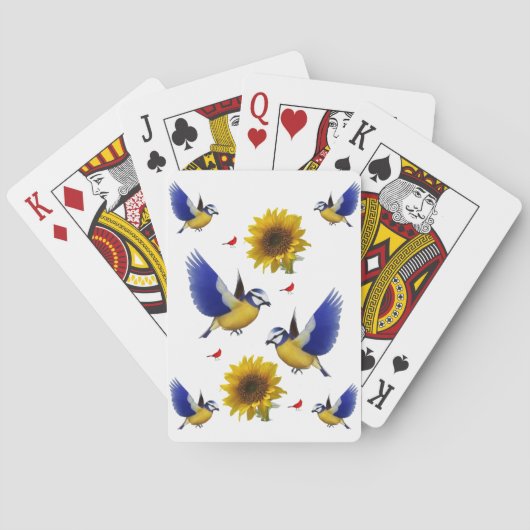 Deksel van de vogelafspeelkaart pokerkaarten (Achterkant)