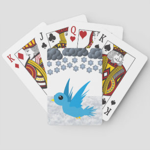 Deksel van de vogelafspeelkaart pokerkaarten