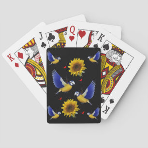 Deksel van de vogelafspeelkaart pokerkaarten