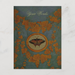 Deksel van de zijde van de vlinder ~ Briefkaart /