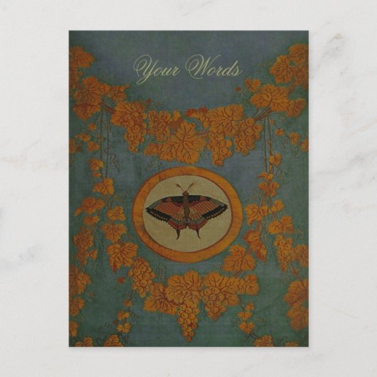 Deksel van de zijde van de vlinder ~ Briefkaart / (Voorkant)