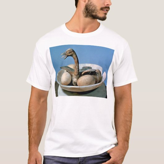 Deksel van een broodrooster met een vogel t-shirt (Voorkant)