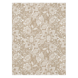 Deksel van flesjes voor gebrande straten tafelkleed