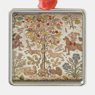 Deksel van gereedschap, damasje, eind 16e eeuw metalen ornament