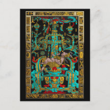 Deksel van Grote Graf van Pakal - Palenque Astrona