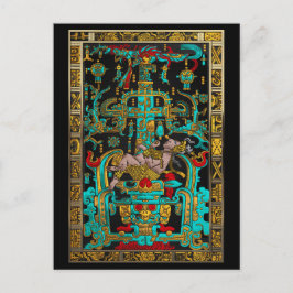 Deksel van Grote Graf van Pakal - Palenque Astrona Briefkaart