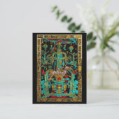Deksel van Grote Graf van Pakal - Palenque Astrona Briefkaart (Staand voorkant)