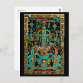 Deksel van Grote Graf van Pakal - Palenque Astrona Briefkaart (Voorkant / Achterkant)