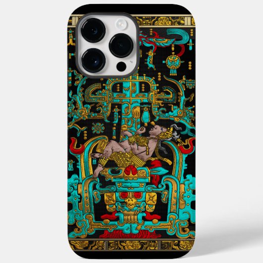 Deksel van Grote Graf van Pakal - Palenque Astrona Case-Mate iPhone Case (Achterkant)